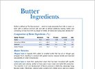 Butter Spec Sheet